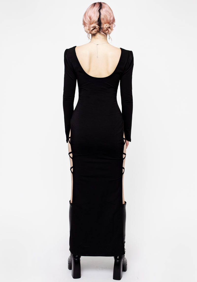 Duchess Cut Out Maxi Dress