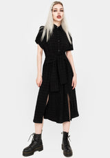 Hattie Shirt Sleeve Tie Waist Shirt Dress
