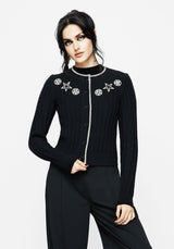 Pentagram Embroidered Cardigan