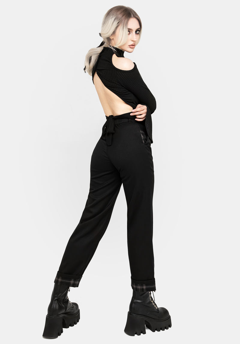 Clover Check Contrast Trousers