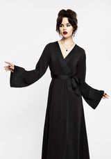 Veles Embroidered Chiffon Midaxi Wrap Dress