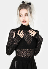 Arabella Lace High Neck Top