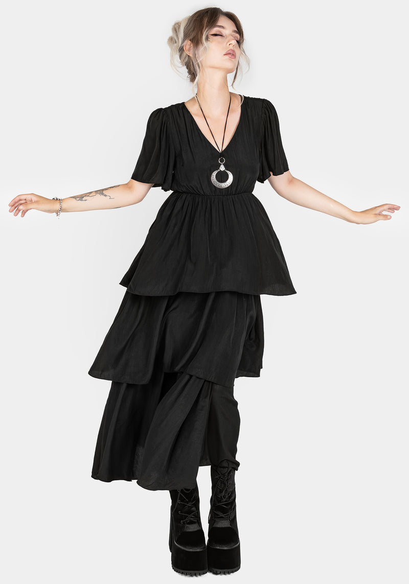 Lumen Tiered Midaxi Dress