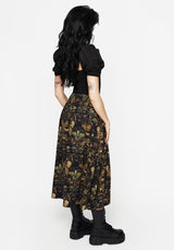 Rebirth Button Up Midi Skirt