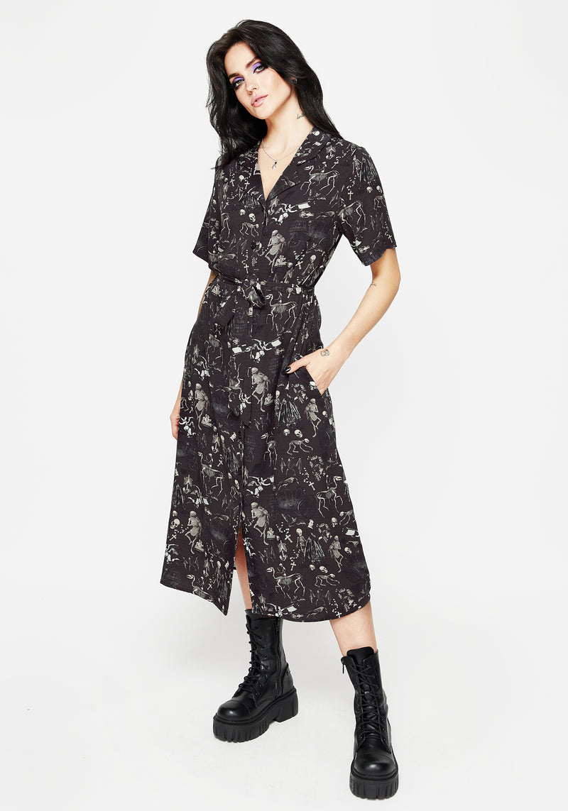 Melancholia Midi Shirt Dress