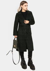 Jackdaw Check Wool Blend Duster Coat