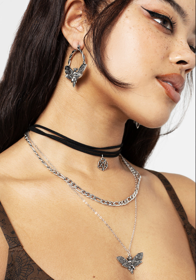 Mortmoth Layered Choker Necklace