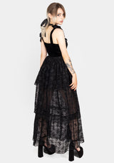 Chrysalis Butterfly Lace Tiered Maxi Skirt