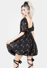 Amanita Organza Puffball Mini Dress