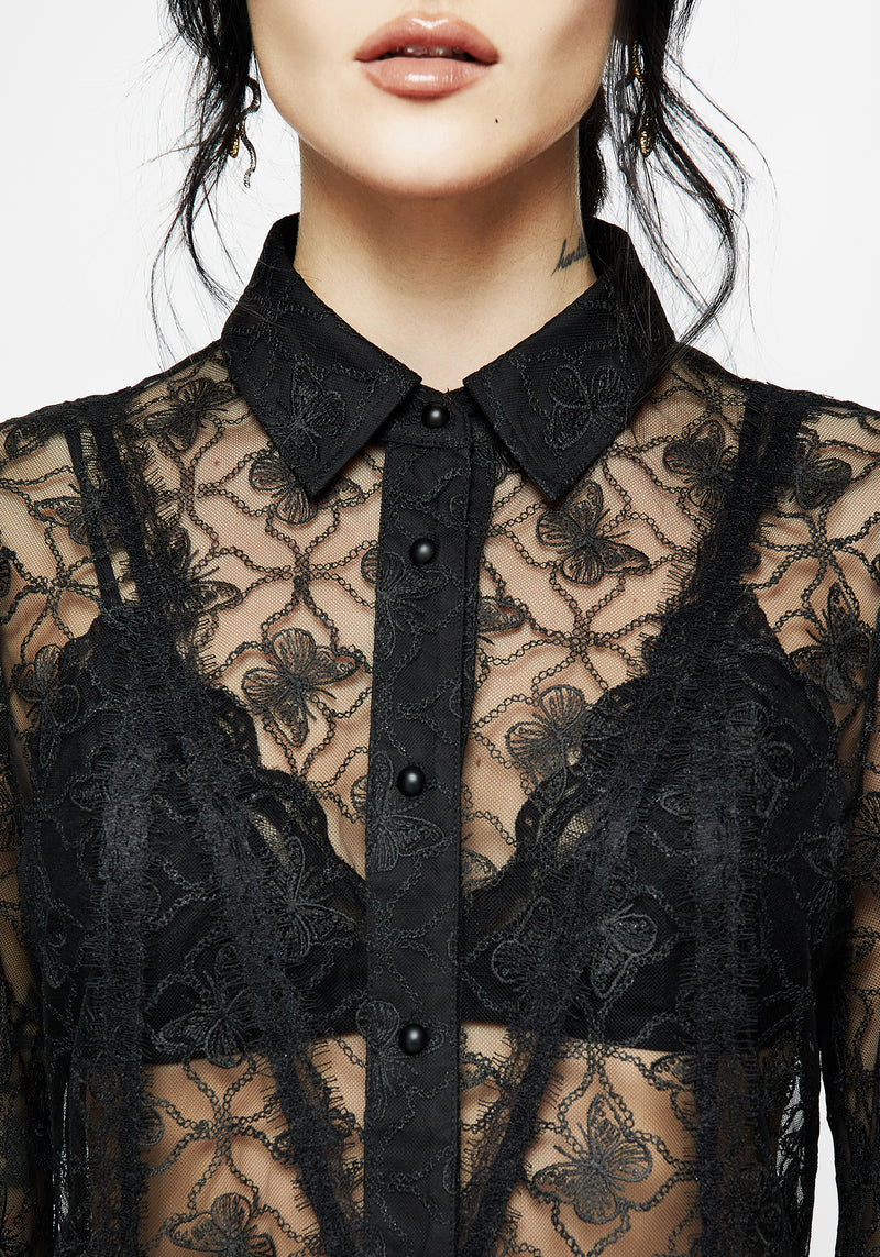 Chrysalis Butterfly Lace Shirt