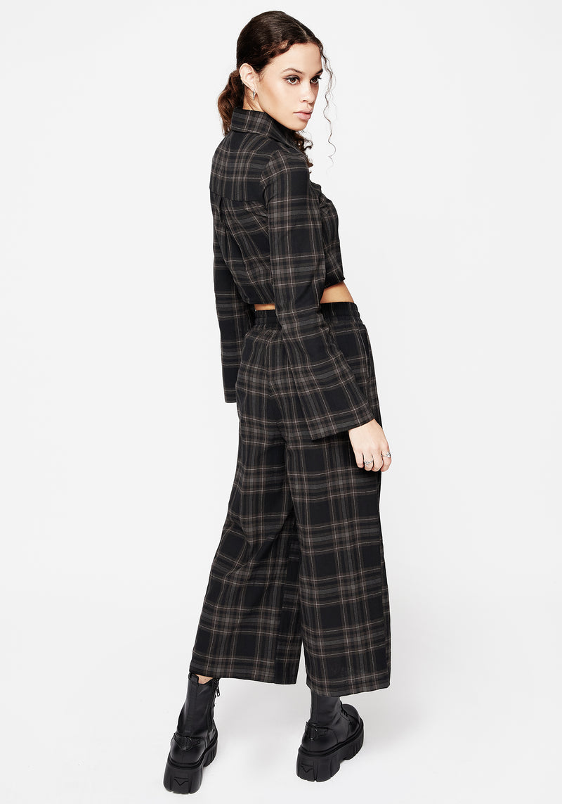 Clover Check Crop Shirt