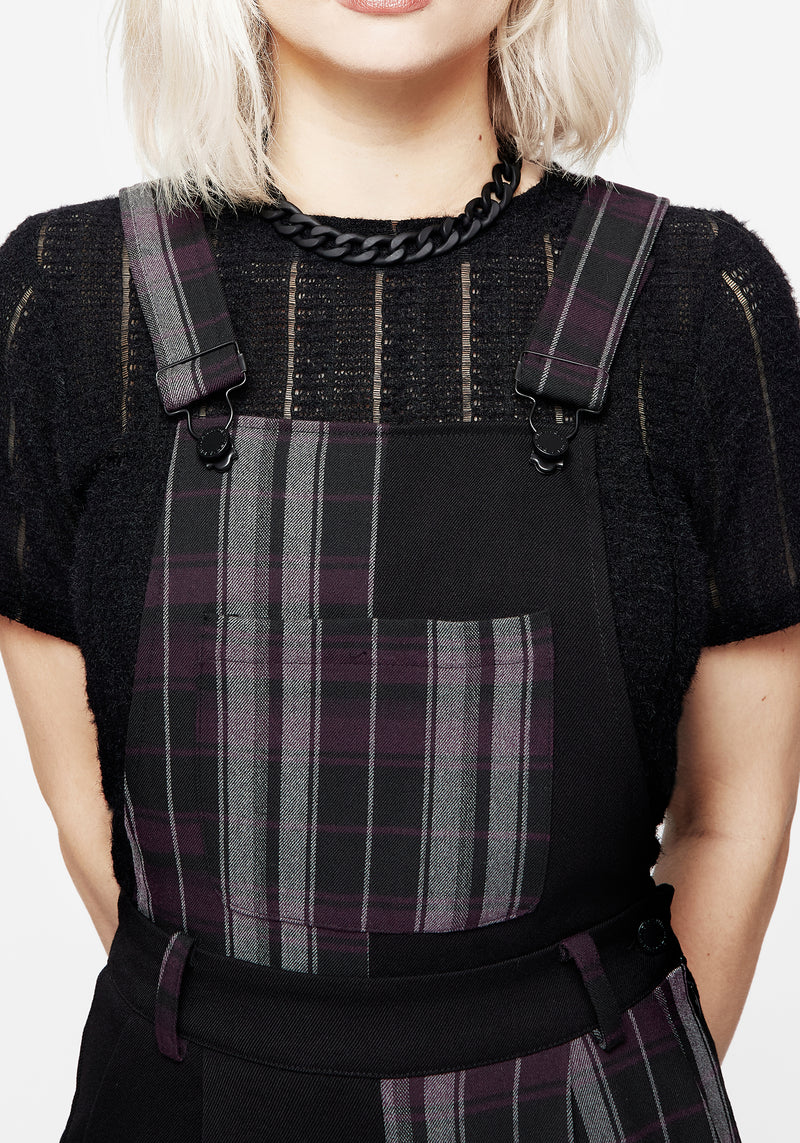 Gambit Spliced Check Dungarees