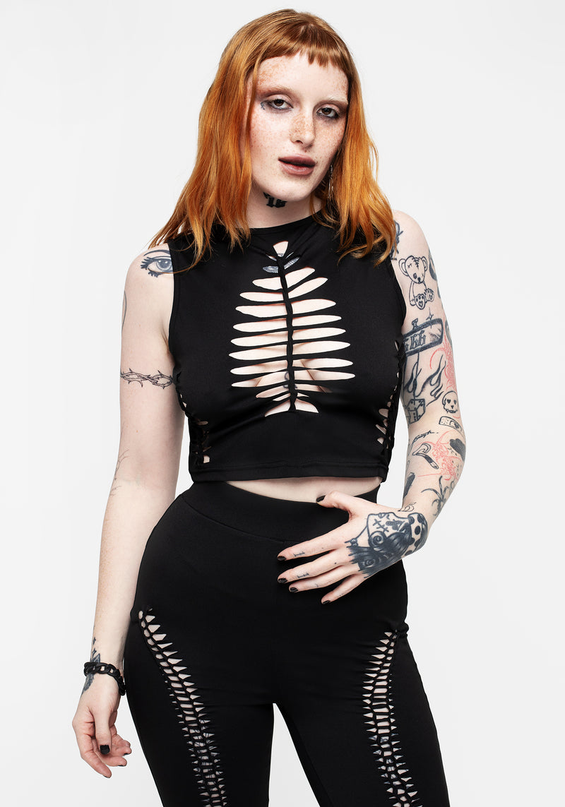 Cage Cut Out Crop Top