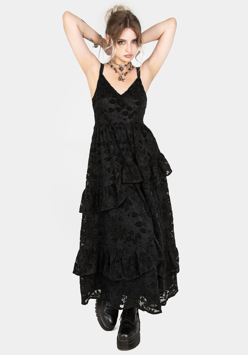 Dauphine Tiered Lace Midaxi Dress