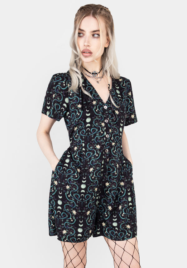 Pythia Button Up Playsuit