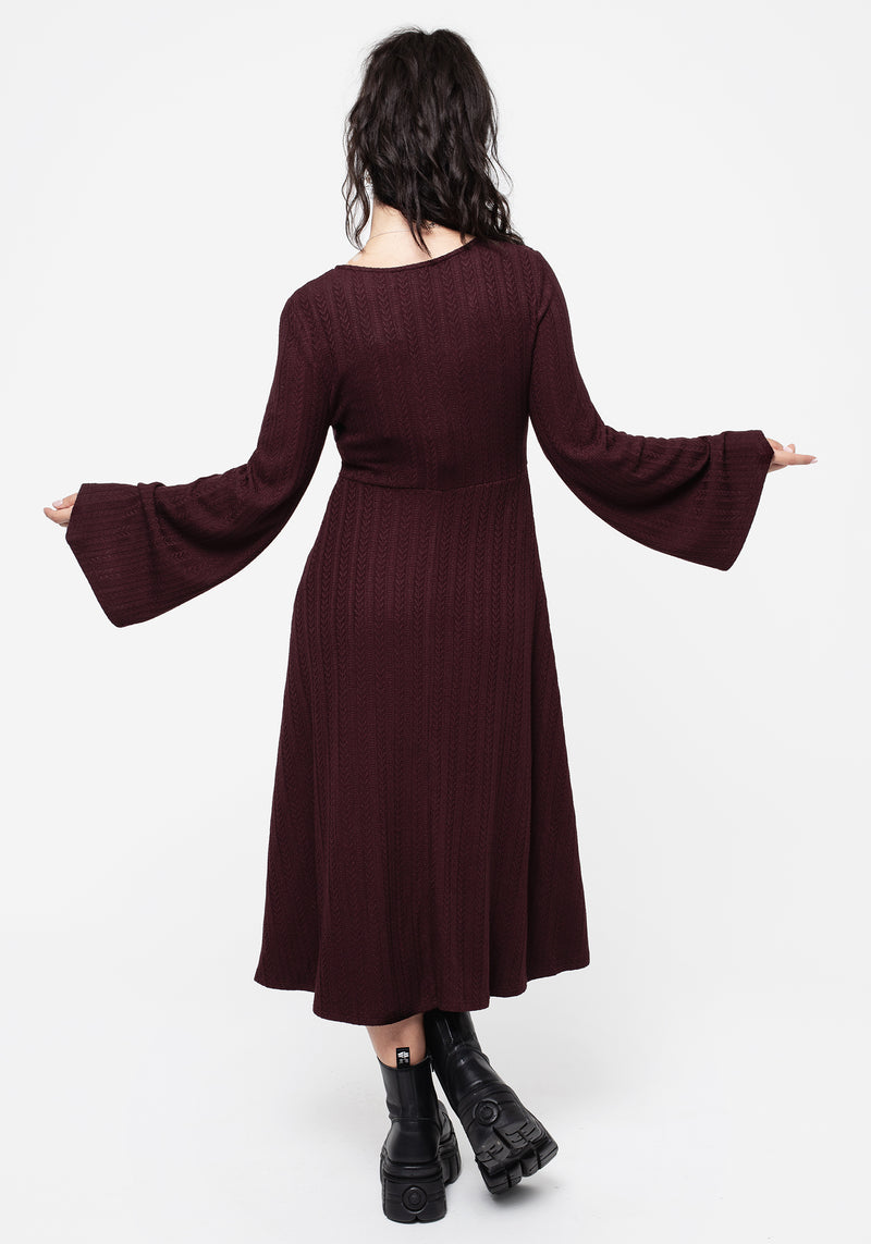 Sybil Button Up Longline Knit Overdress