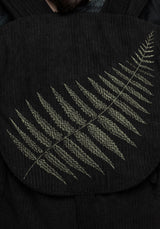 Fern Embroidered Satchel Backpack