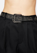 Illuminate Debossed Buckle Belt