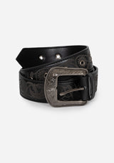 Illuminate Debossed Buckle Belt