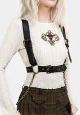 Vignette Brass Chain Harness