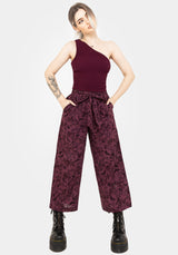 Morgana Cotton Broderie Tie Waist Culottes