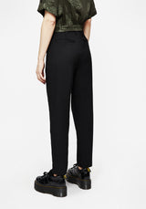 Marsilea Fern Embroidered Tapered Tailored Trousers