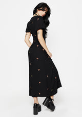 Copia Moth Embroidered Maxi Dress