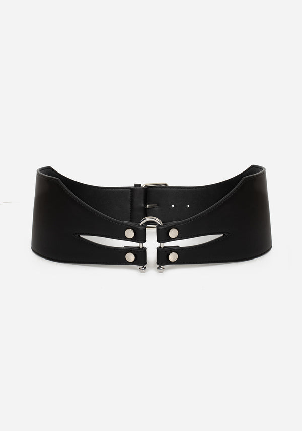 Chasm Oval Detail Waist Belt