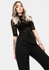 Cassandra Lace-Up Waist Tailored Trouser