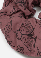 Roxana Moth Foxglove Hair Scrunchie