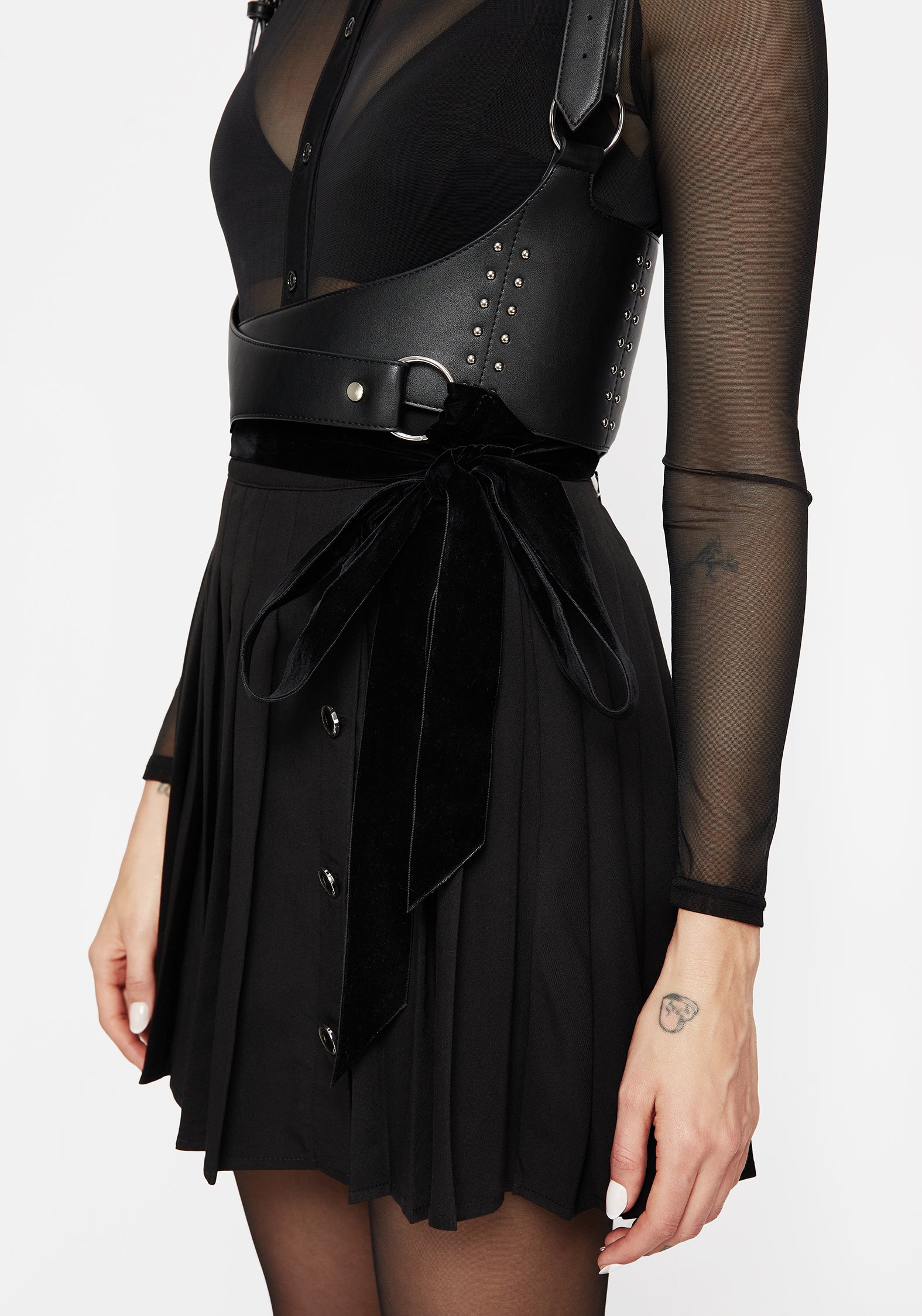 Dungeon Studded Leather Wrap Harness