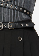 Rivet Eyelet Buckle Wrap Harness