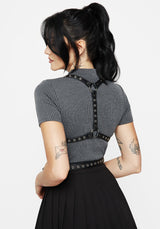 Rivet Eyelet Buckle Wrap Harness