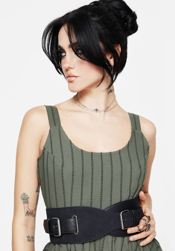 Nyx Faux Suede Leather Waist Belt