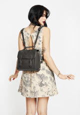 Esther Debossed Satchel Backpack