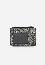 Oculomancy Floral Damask Print Card Holder