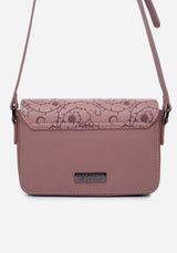 Rosethorn Floral Debossed Crossbody Bag