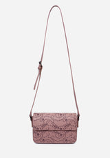 Rosethorn Floral Debossed Crossbody Bag