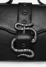 Mamba Snake Buckle Crossbody Bag