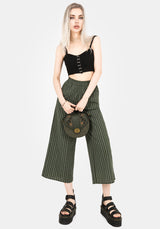 Memorantia Wide Leg Culottes - Green