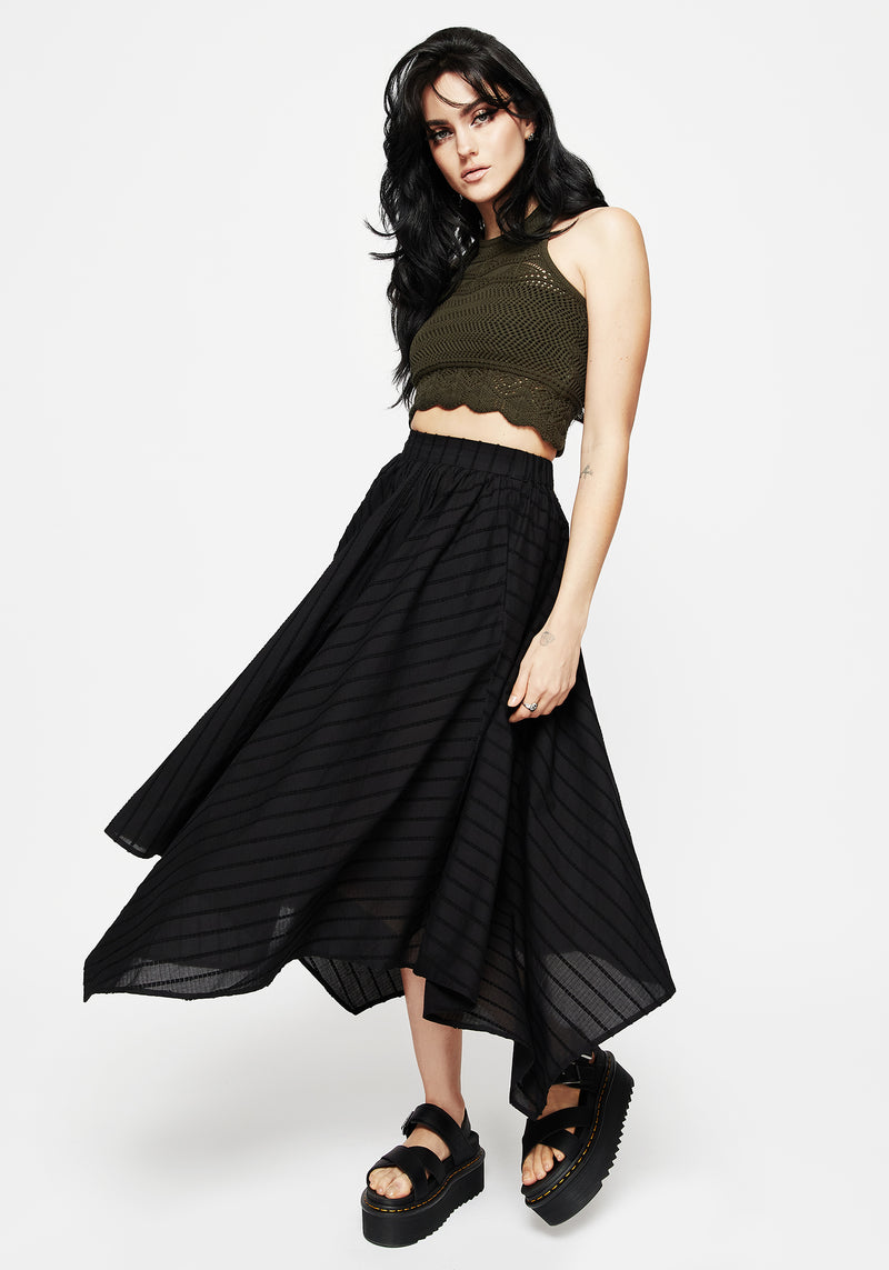 Blythe Handkerchief Hem Midaxi Skirt