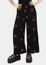 Solstice Embroidered Wide Leg Culotte