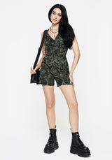 Bashe Cotton Wide Leg Shorts - Green