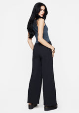 Rian Seersucker Straight Leg Trousers
