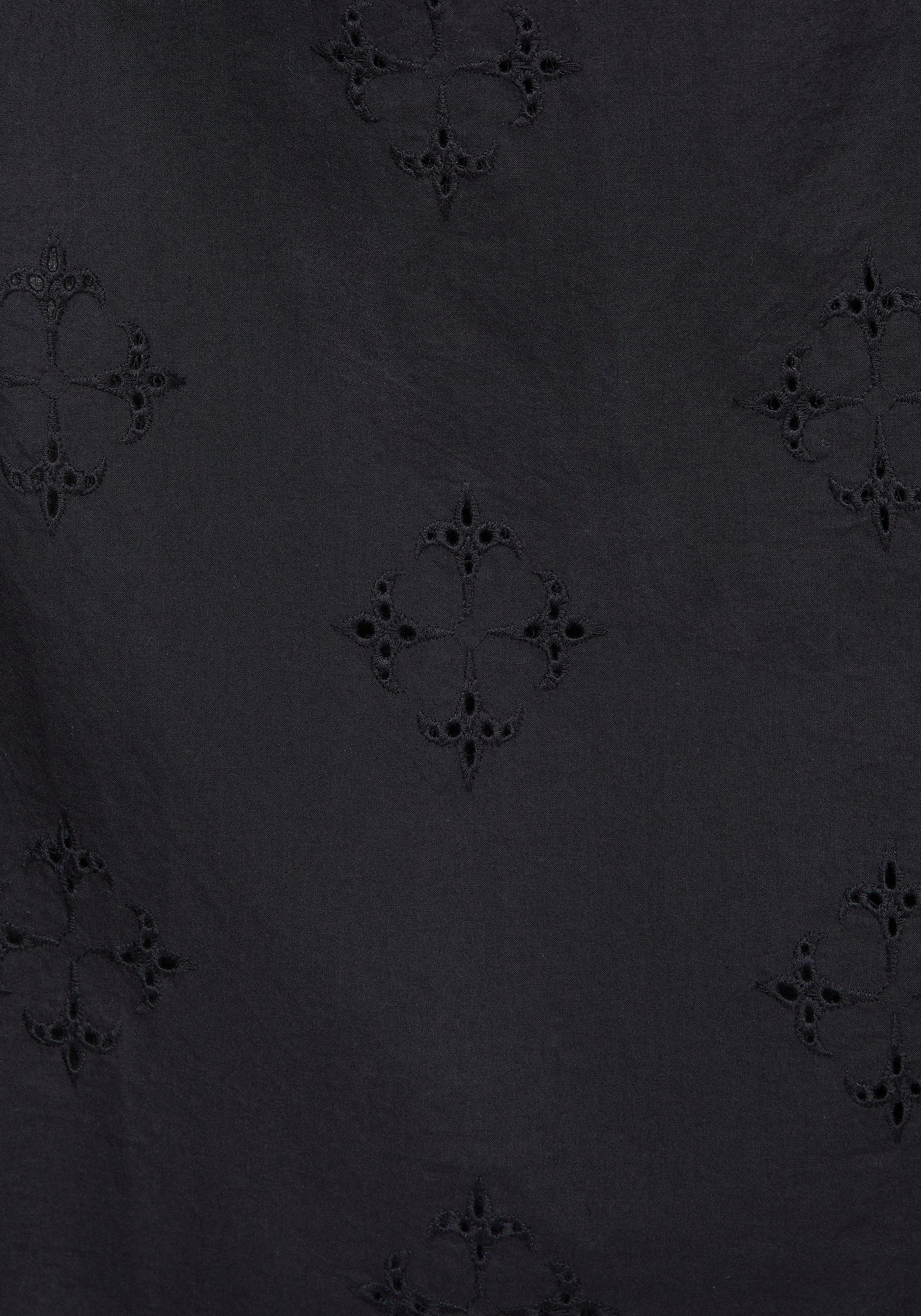 Crux Broiderie Cotton Button Up Midi Skirt