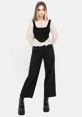 Harmony Embroidered Cropped Trouser