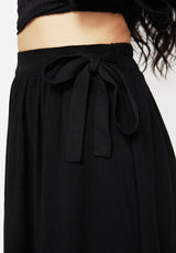 Cressida Moth Embroidered Midi Skirt