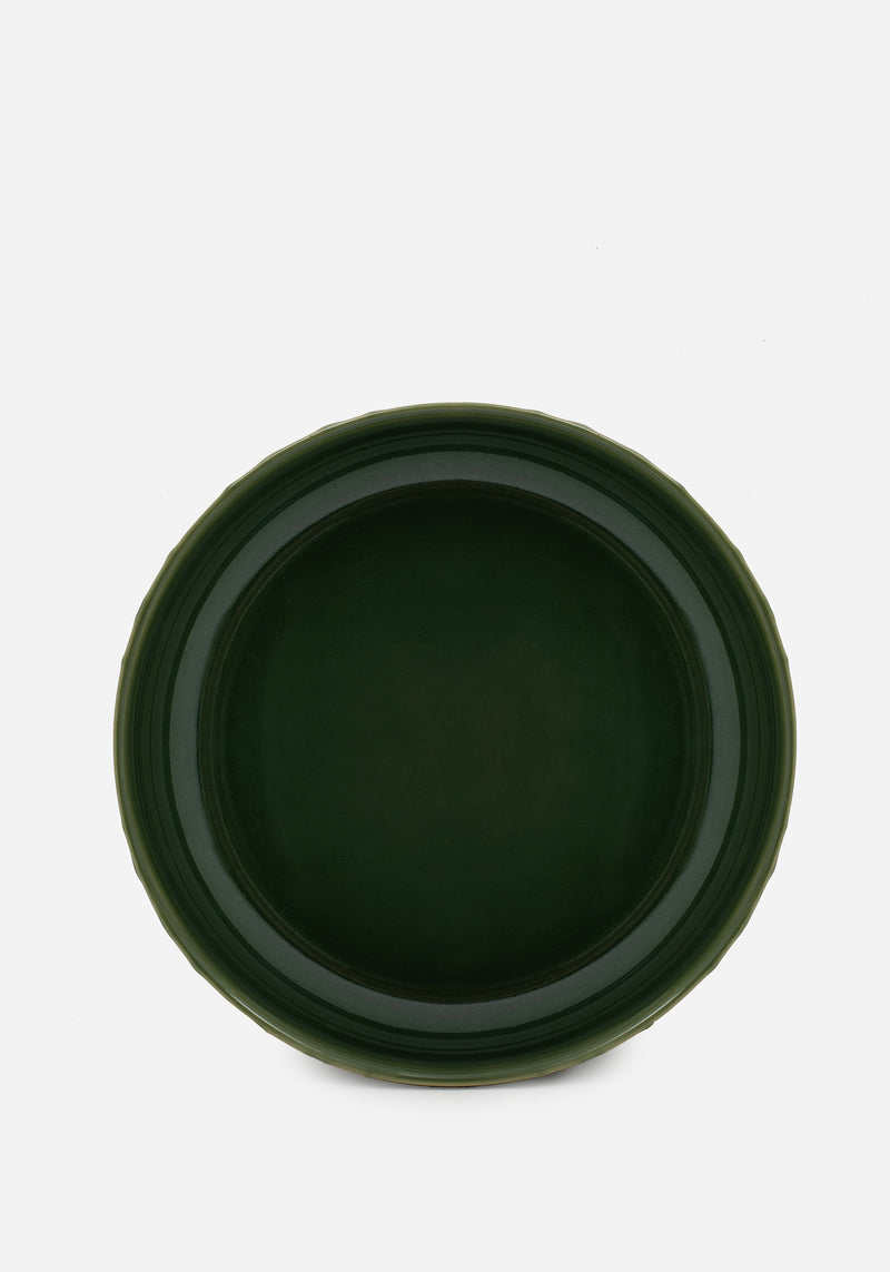 Rosethorn Floral Embossed Pasta Bowl  (4 Piece Set)