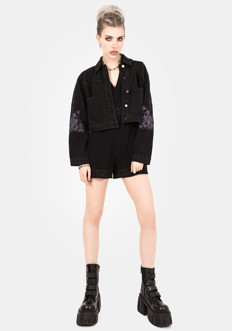 Alder Cotton Ivy Detail Playsuit