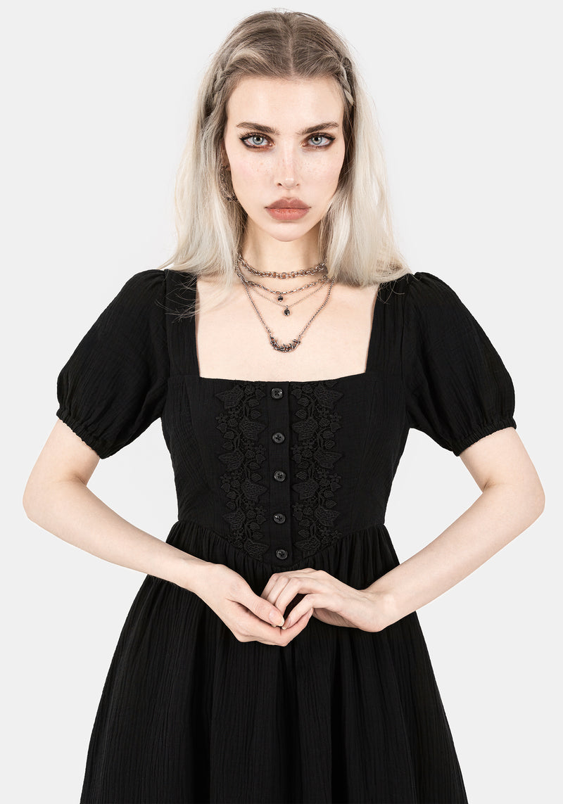 Alder Cotton Detail Midaxi Dress